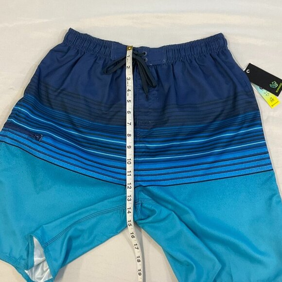 BURNSIDE Men's mult-blue color Board Shorts Bathing Suit Size M. NWT - Picture 5 of 10